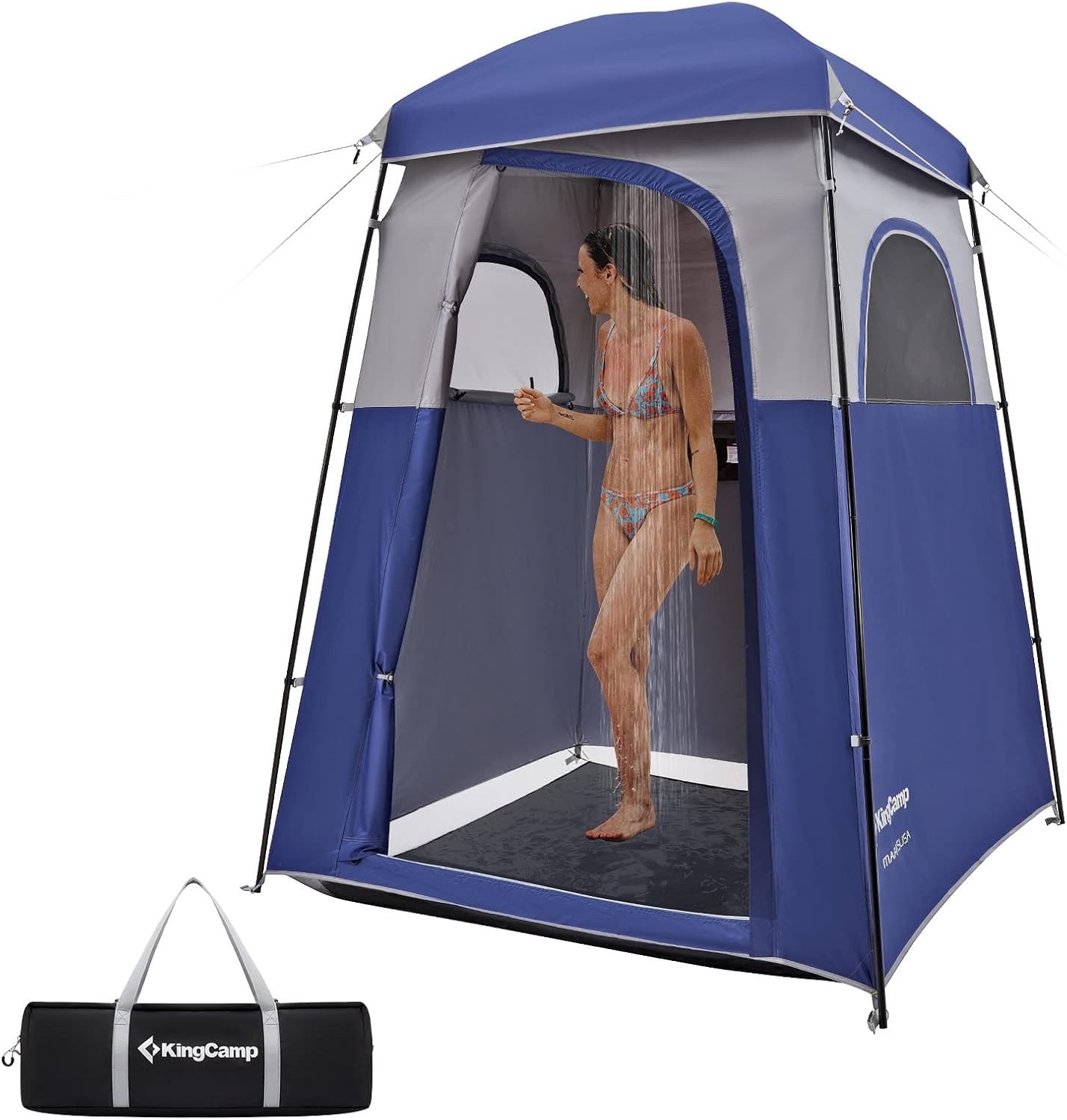KingCamp Oversize Outdoor Shower Tents - Portable Privacy Shelter for Camping Dressing/Changing Room Single/Double