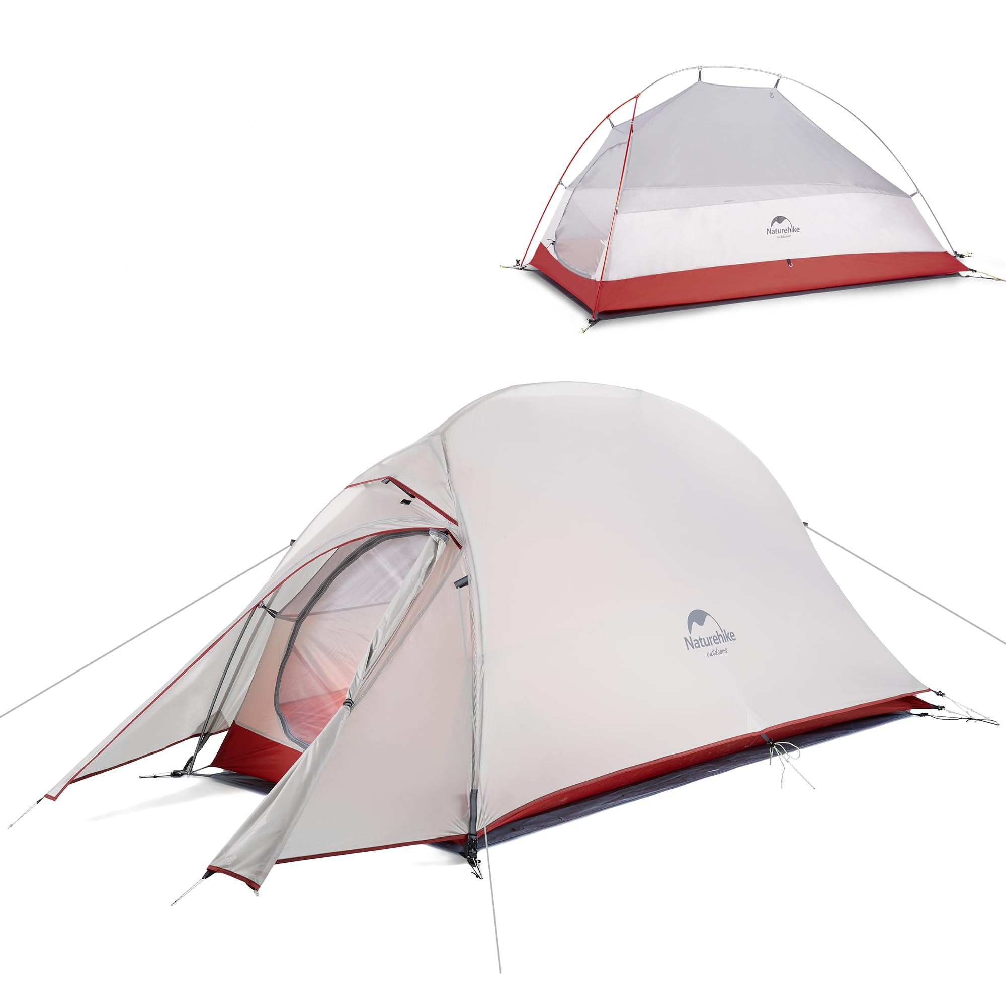 Naturehike Cloud-Up 1 Person Tent Lightweight Backpacking Tent for One Man Waterproof Ultralight Single Person Tent Double Layer One Person Tent for Camping Hiking Backpacking