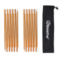 Azarxis Tent Pole Repair Kit Splint Support Kit Replacements Aluminum Rod Adjustable Poles Accessories for Camping Hiking Backpacking Tent - Pack of 2 (Gold - 14.50ft(442cm)