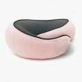 Neck Pillow Travel Pillow uses Memory Foam to Support Neck Comfort Ideal Companion for Airplane and car Travel Compact Convenient and Versatile Airplane Sleep Pillow(Pink)