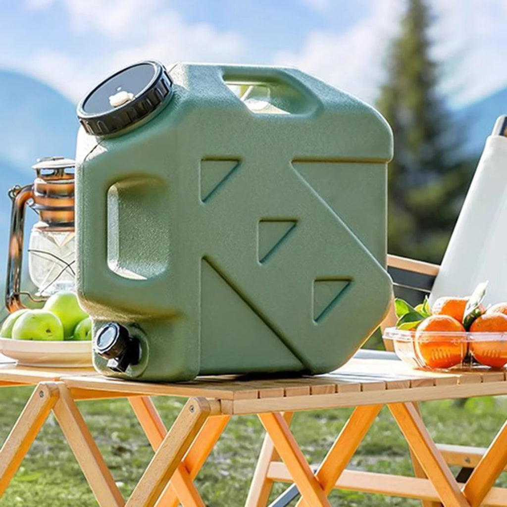 20L Water Container Camp Drinks Container with Faucet Drinking Water Spigot Water Storage Tank Jug for Camping BBQ Emergency