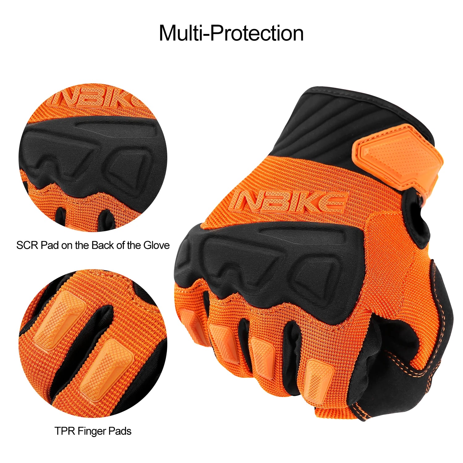 🧤 INBIKE MTB Cycling Gloves – 5mm Shock‑Absorbing