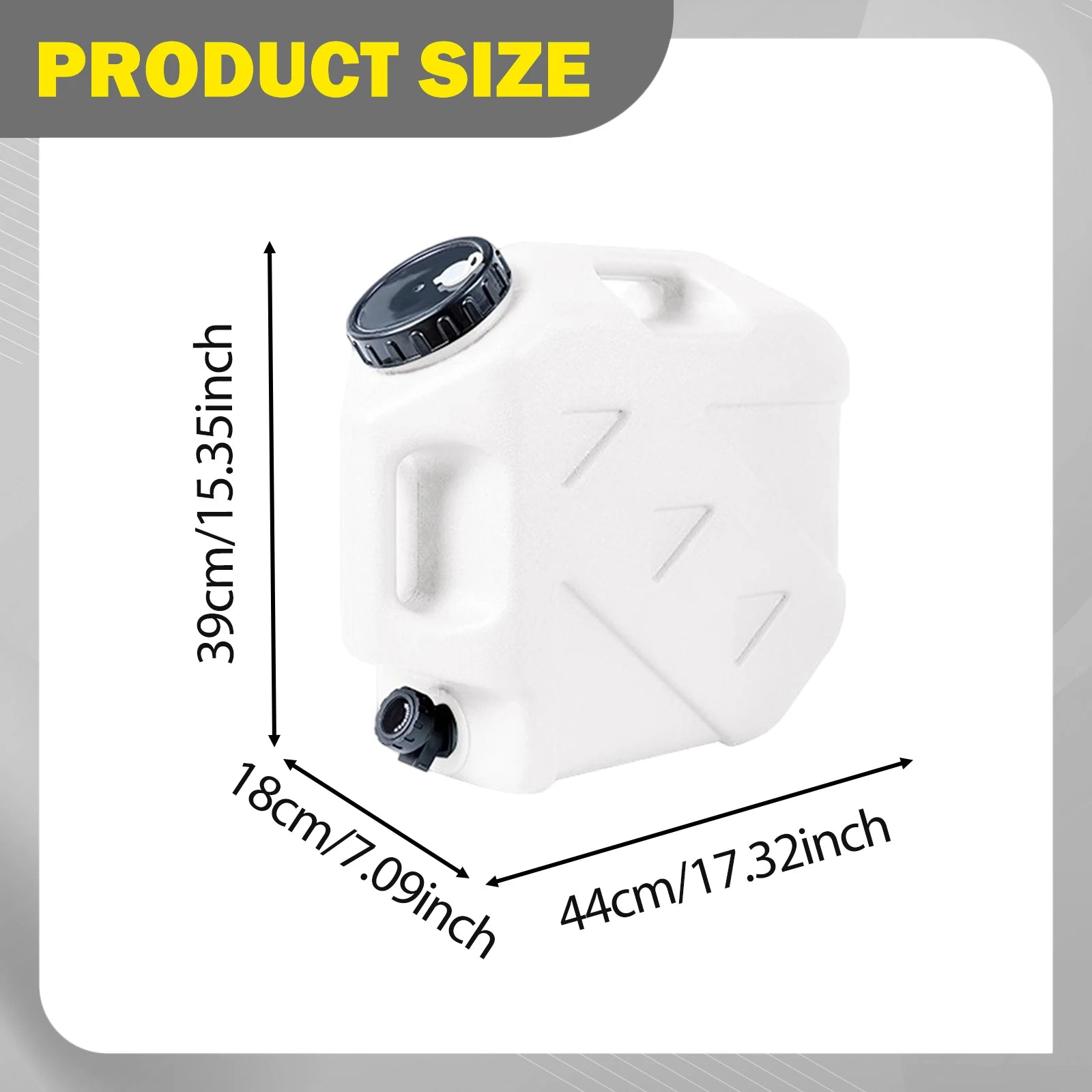 20L Water Container Camp Drinks Container with Faucet Drinking Water Spigot Water Storage Tank Jug for Camping BBQ Emergency