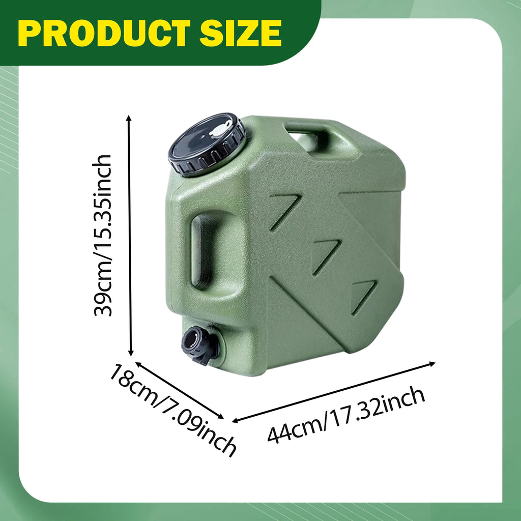 20L Water Container Camp Drinks Container with Faucet Drinking Water Spigot Water Storage Tank Jug for Camping BBQ Emergency