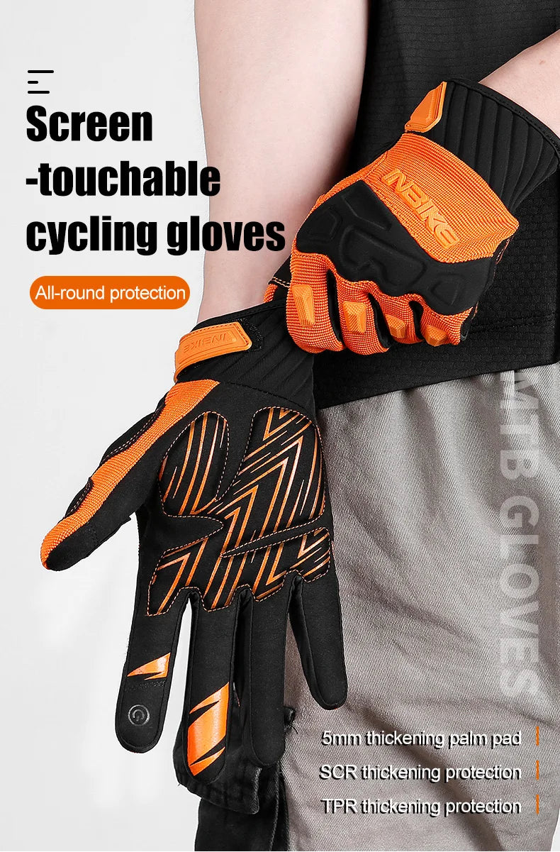 🧤 INBIKE MTB Cycling Gloves – 5mm Shock‑Absorbing