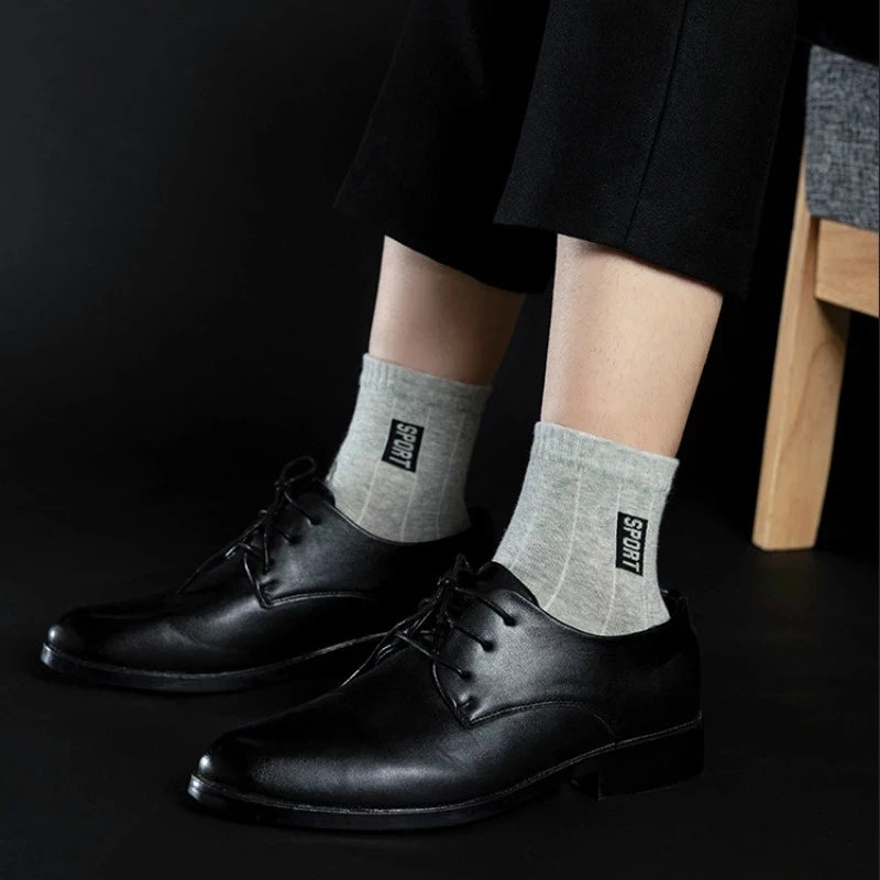 🧦 20Pcs = 10 Pairs | Men’s Business Cotton Socks