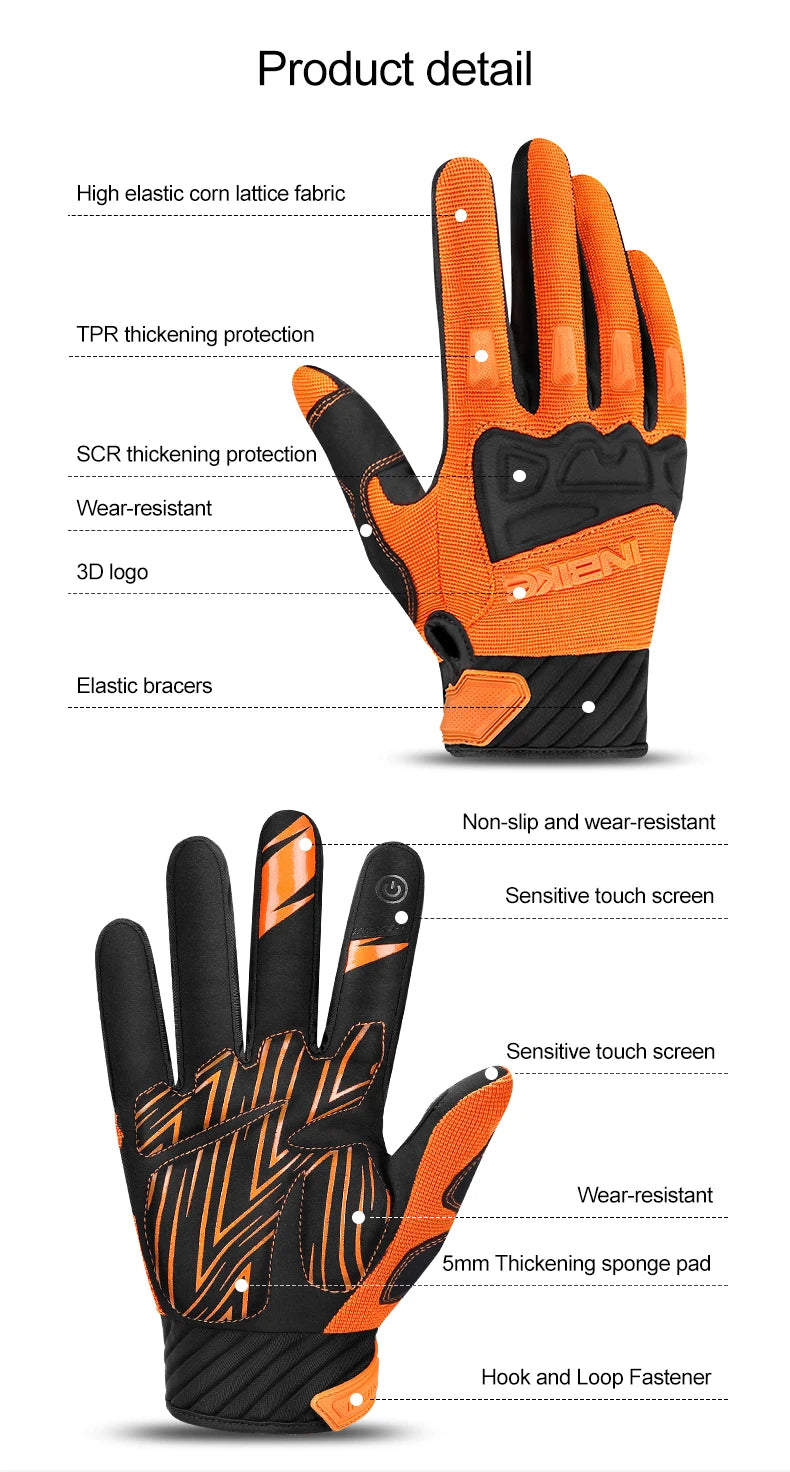🧤 INBIKE MTB Cycling Gloves – 5mm Shock‑Absorbing