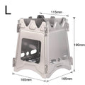 Camping Wood Burning Stove Portable Stainless Steel Lightweight  Solidified Alcohol Stove  Outdoor Camping Cooking BBQ Picnic