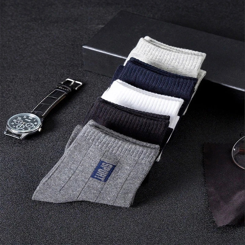 🧦 20Pcs = 10 Pairs | Men’s Business Cotton Socks