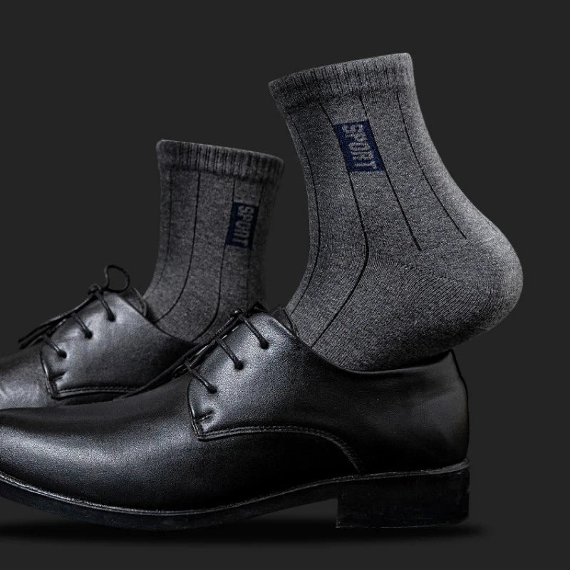 🧦 20Pcs = 10 Pairs | Men’s Business Cotton Socks