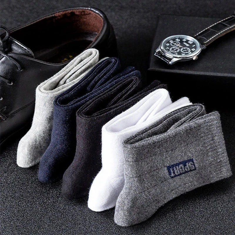 🧦 20Pcs = 10 Pairs | Men’s Business Cotton Socks