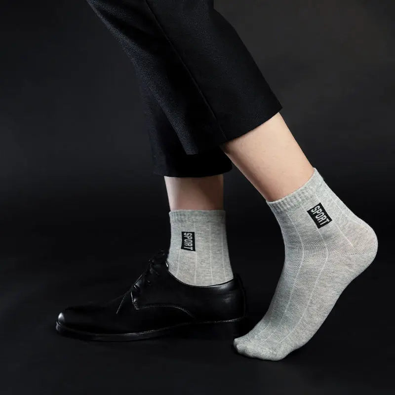 🧦 20Pcs = 10 Pairs | Men’s Business Cotton Socks
