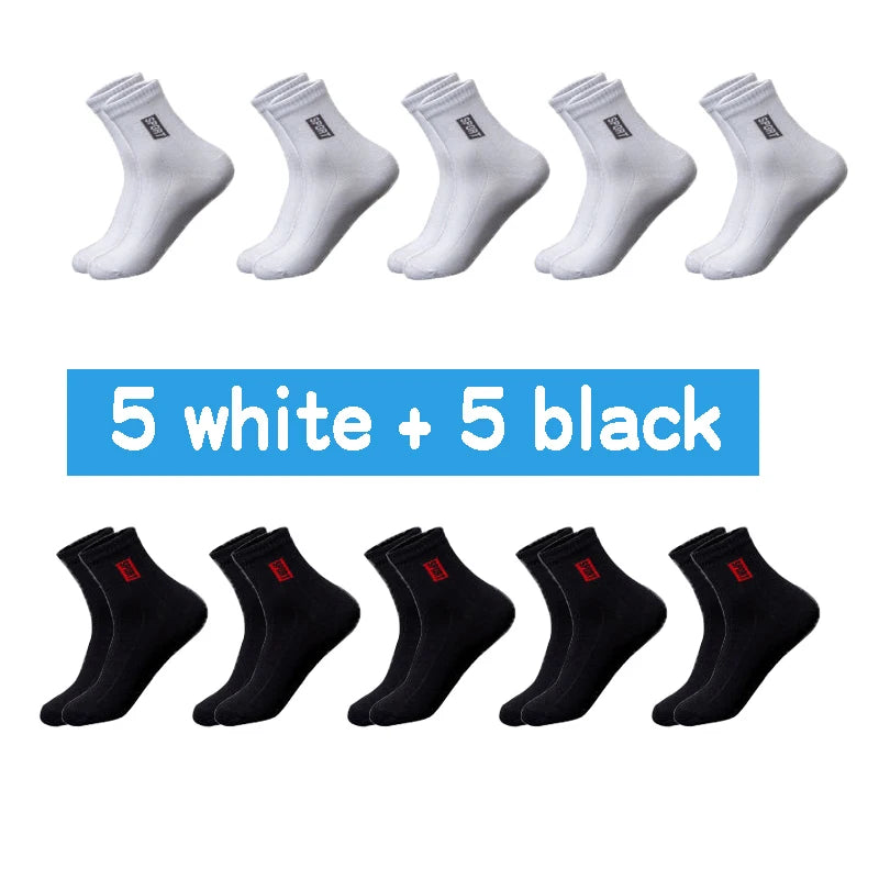 🧦 20Pcs = 10 Pairs | Men’s Business Cotton Socks