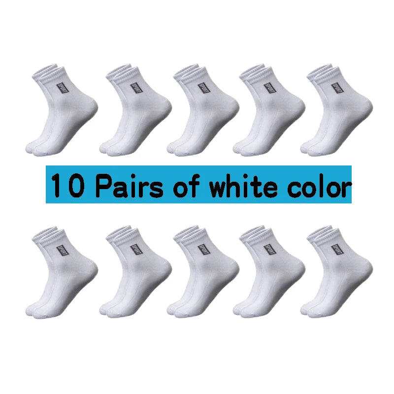 🧦 20Pcs = 10 Pairs | Men’s Business Cotton Socks