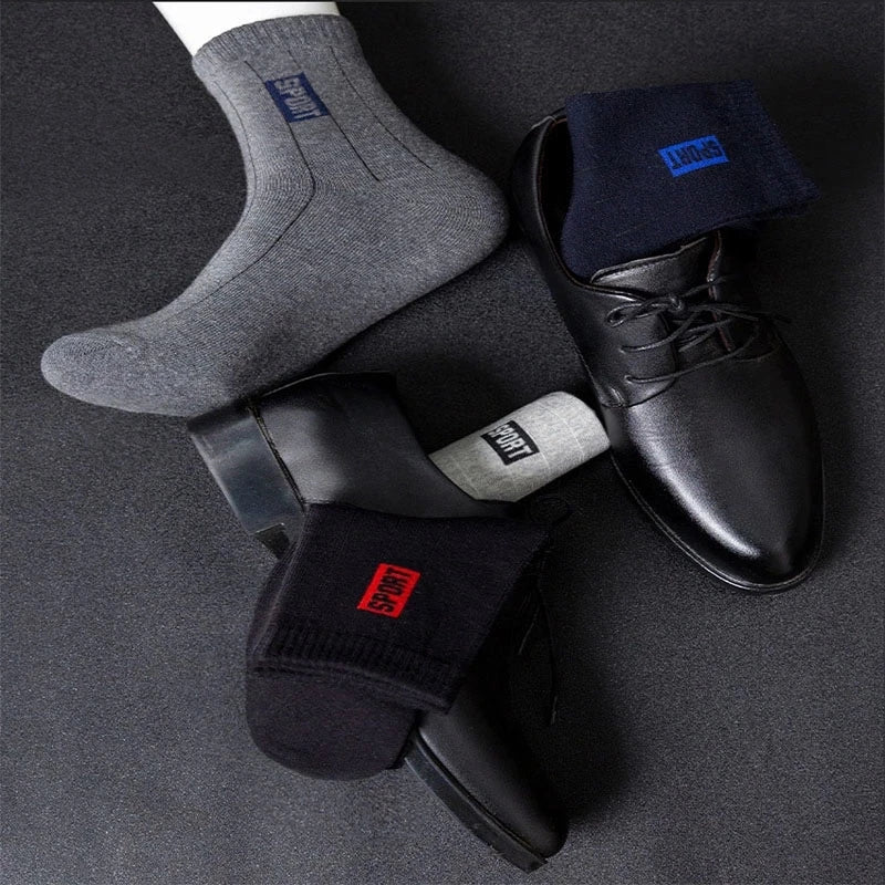 🧦 20Pcs = 10 Pairs | Men’s Business Cotton Socks