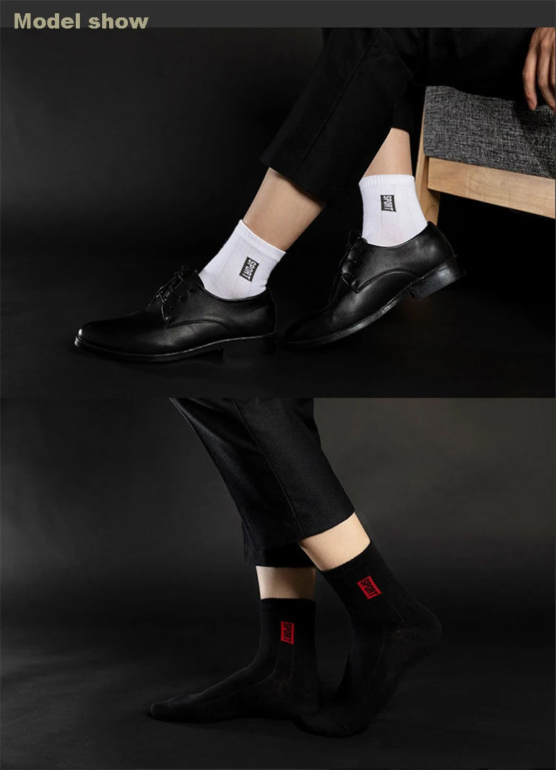 🧦 20Pcs = 10 Pairs | Men’s Business Cotton Socks