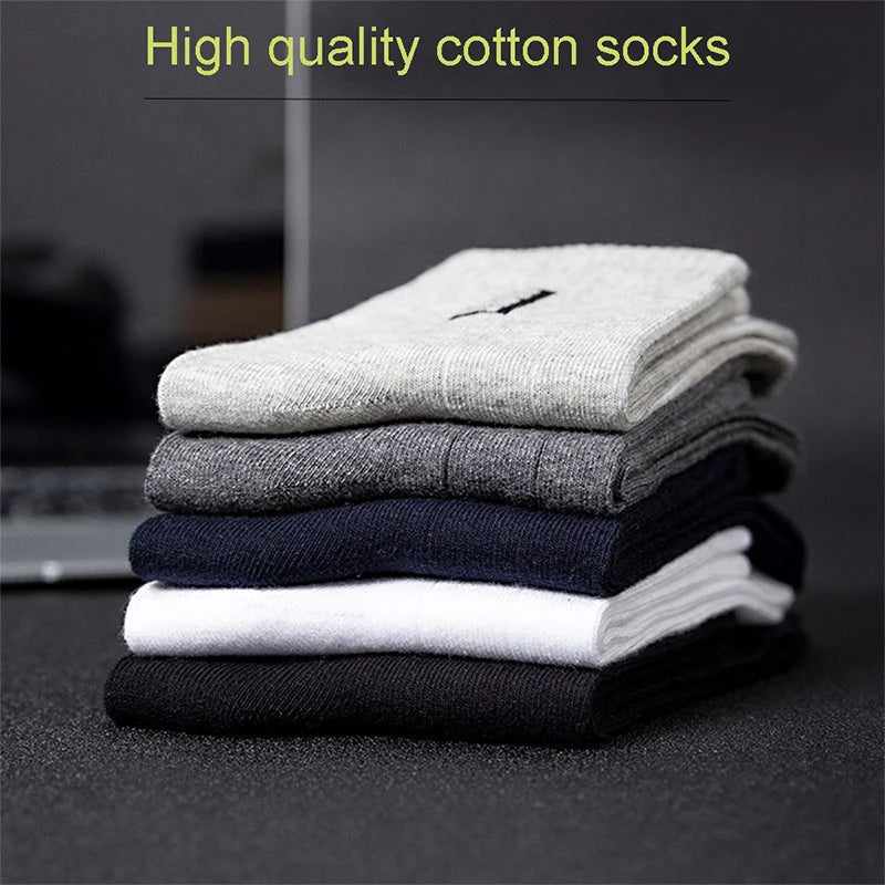 🧦 20Pcs = 10 Pairs | Men’s Business Cotton Socks