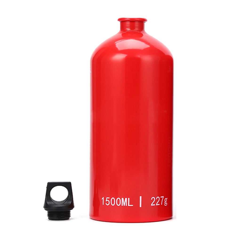 Oil-burning 1.5L Aluminum Fuel Bottle | Alcohol / Liquid Fuel Container for Camping, Hiking & Backpacking