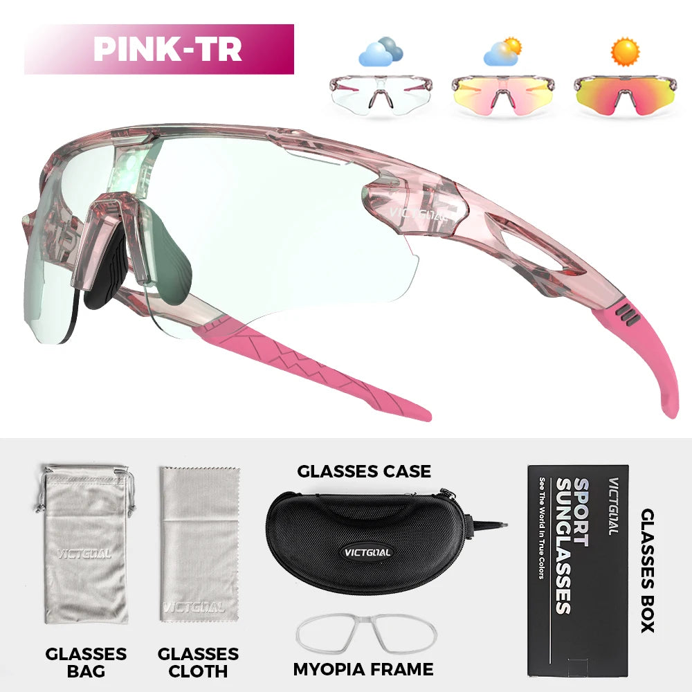 🕶️ VICTGOAL Photochromic Cycling Sunglasses