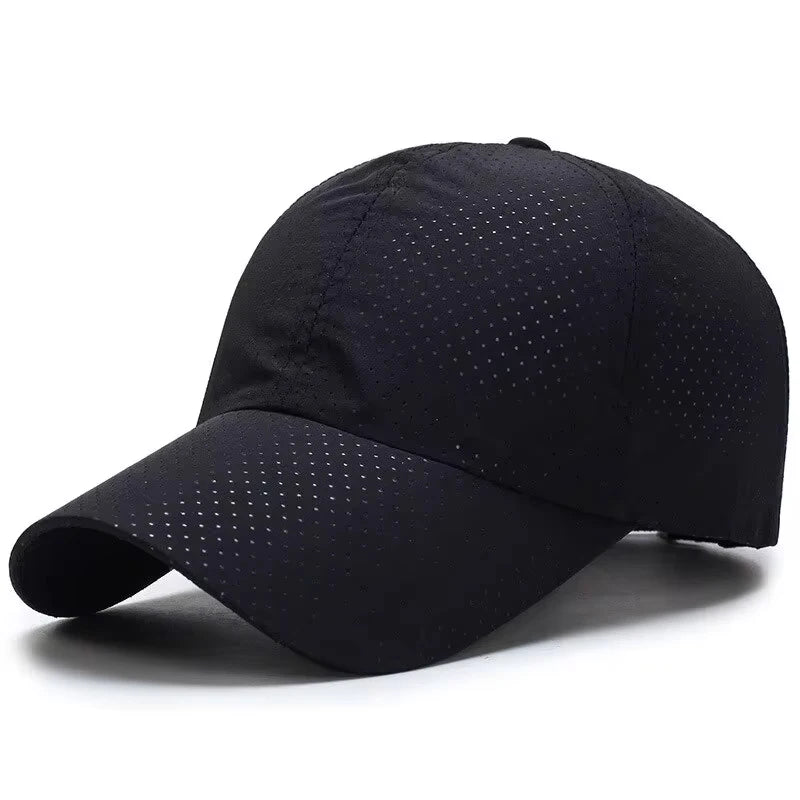 🧢 Solid Colour Mesh Baseball Cap – Korean Style Sunscreen Hat