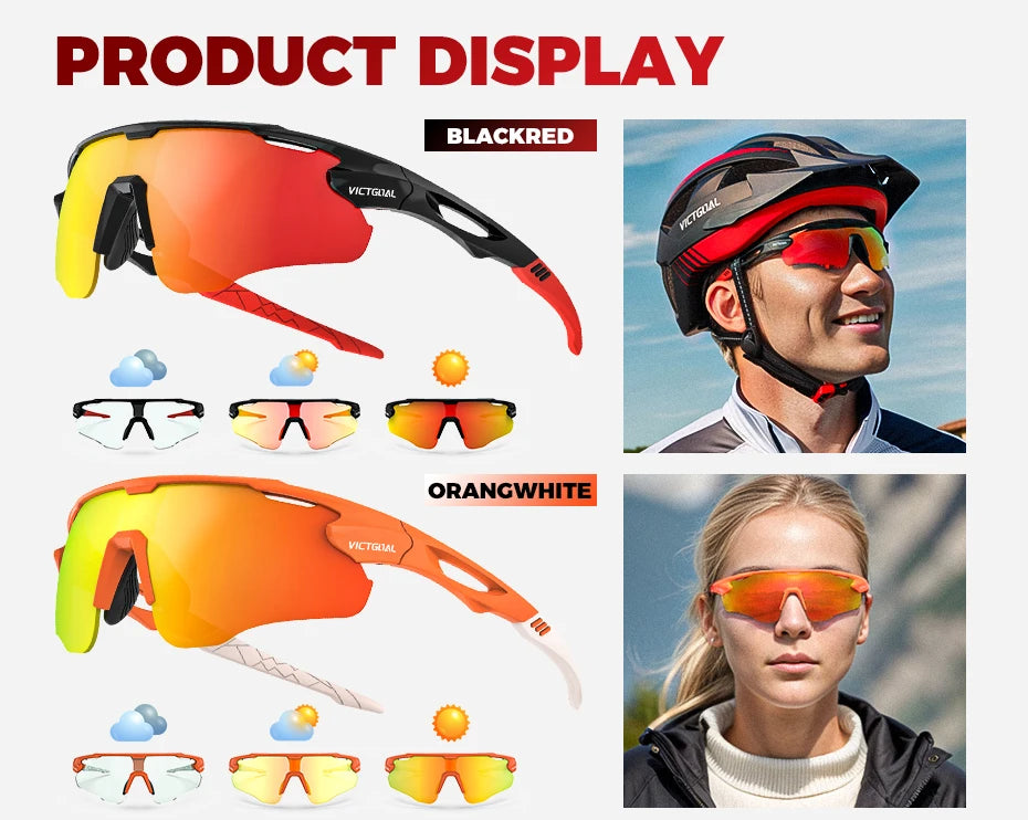 🕶️ VICTGOAL Photochromic Cycling Sunglasses