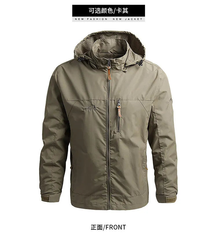 Men’s Spring/Autumn Outdoor Tactical Windbreaker Jacket