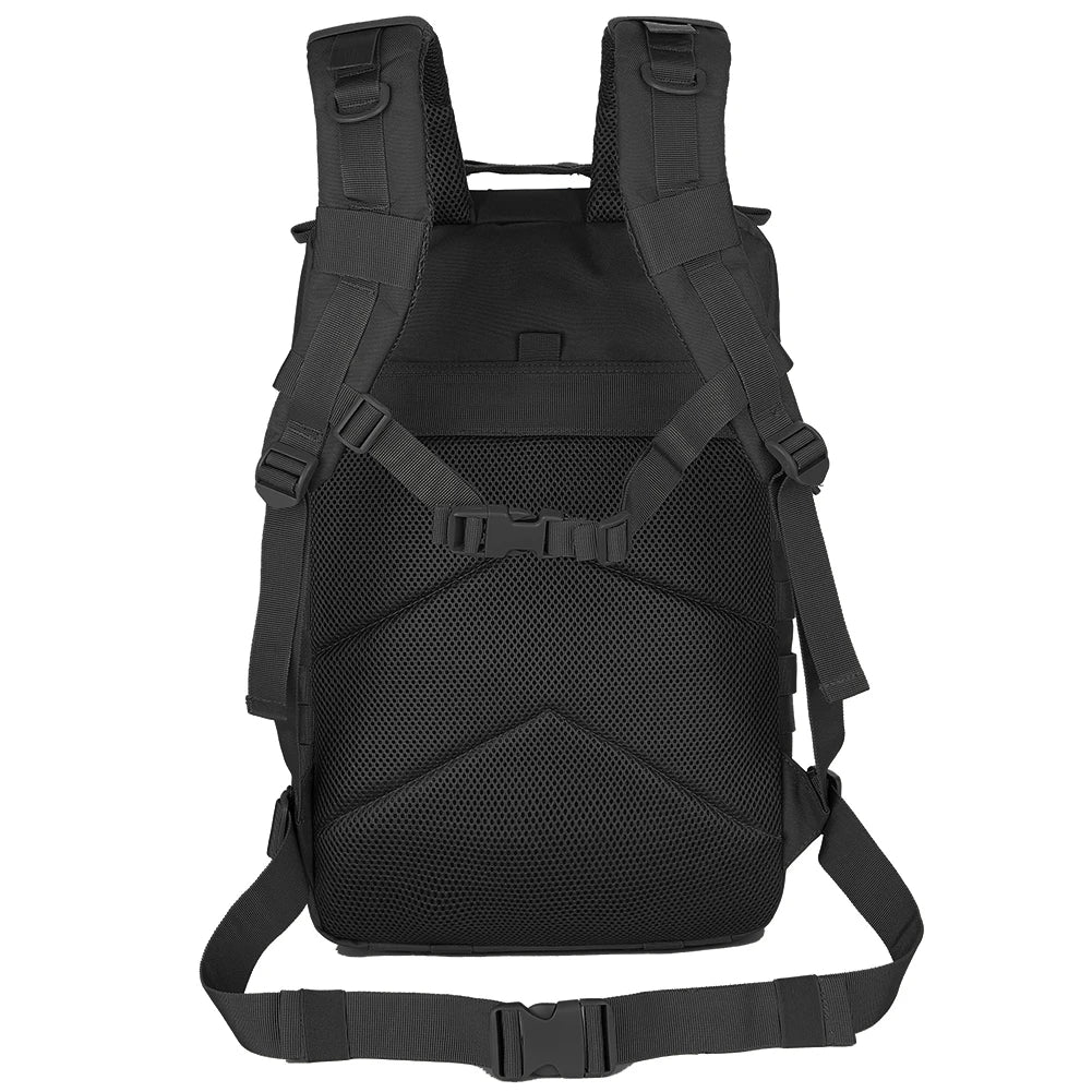 🎒 45L Tactical Outdoor Backpack | 3‑Day Molle Hiking Pack