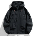 🧥 Men’s Black Softshell Windbreaker Bomber Jacket