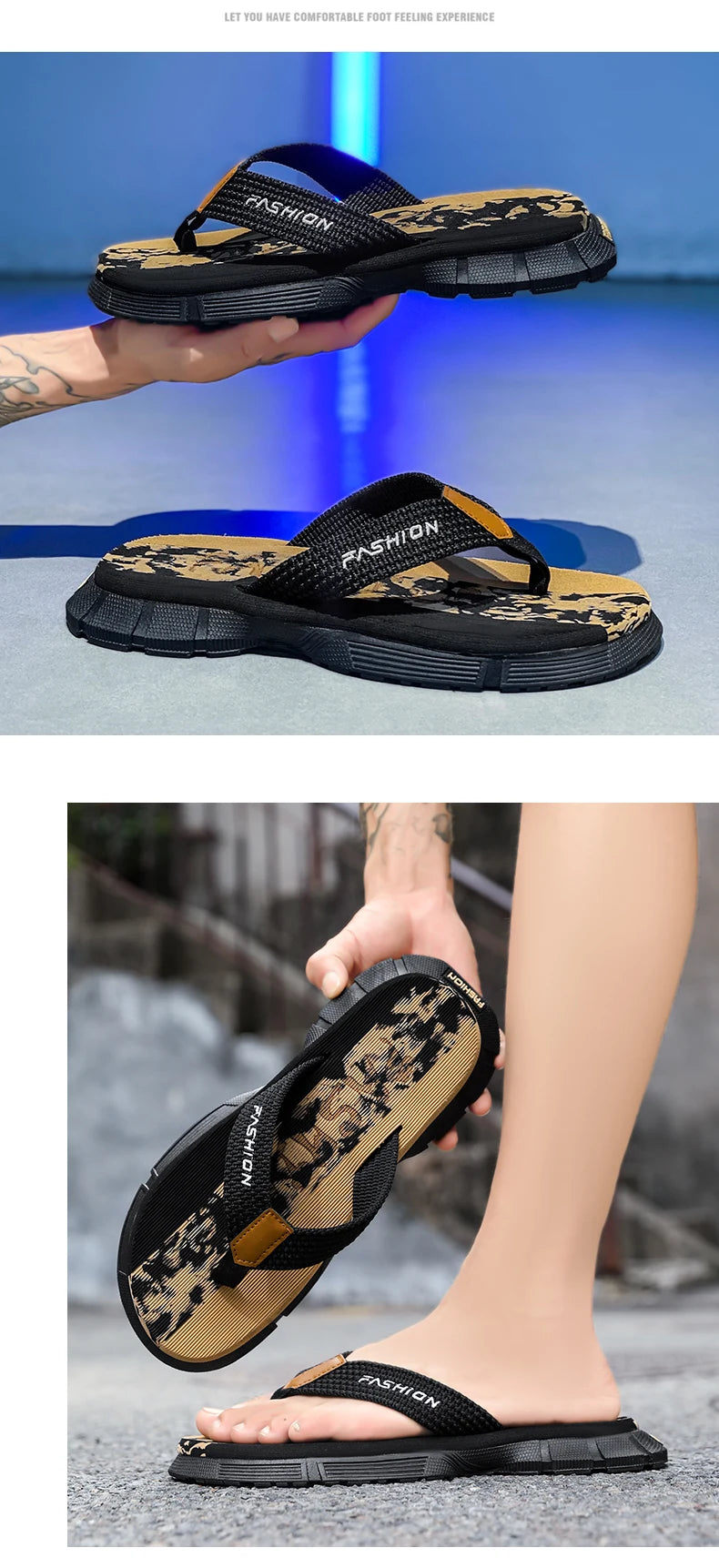 Men’s Casual Flip Flops & Slides – No Prices