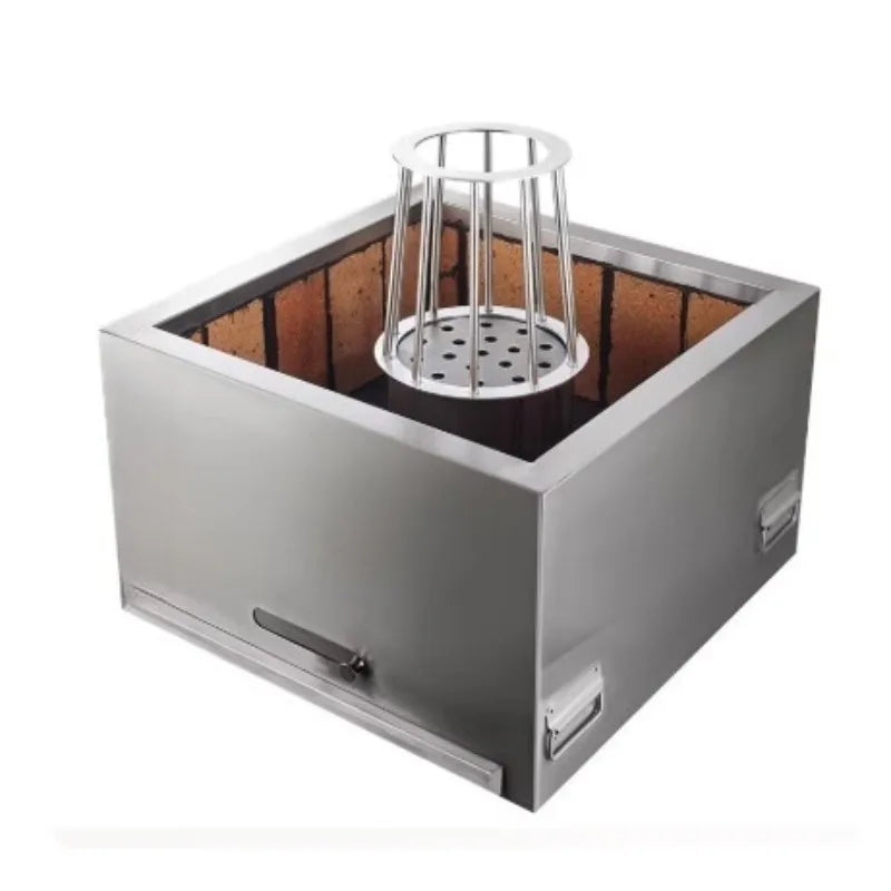 BBQ grill fish stove is equipped with a bright stall plate for the purpose of the grill and restaurant