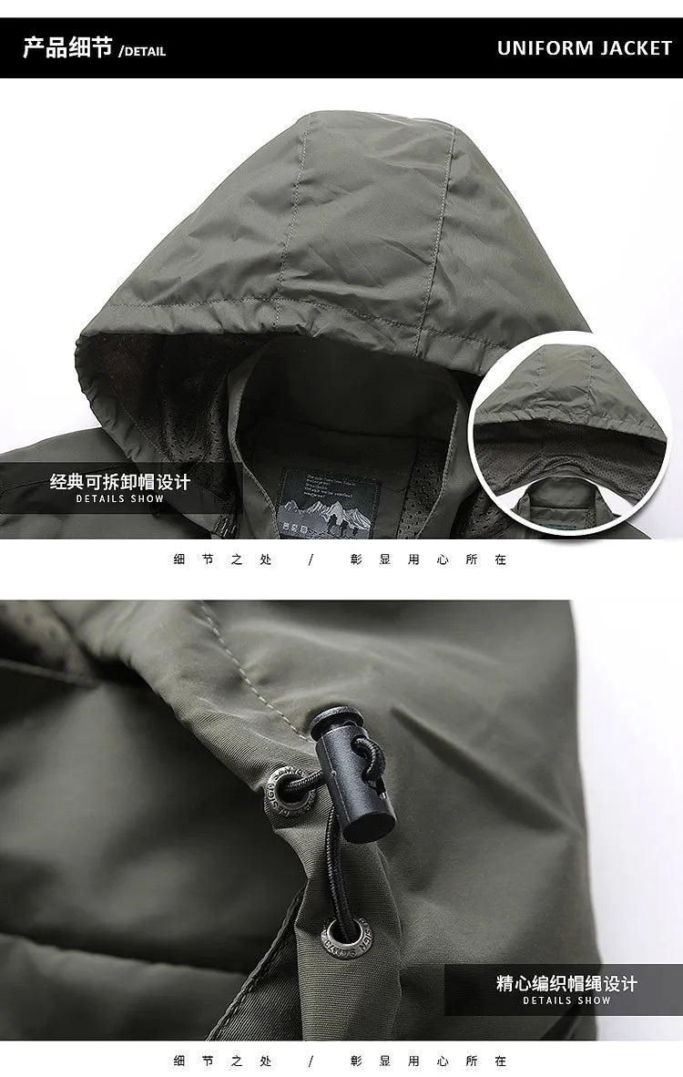 Men’s Spring/Autumn Outdoor Tactical Windbreaker Jacket