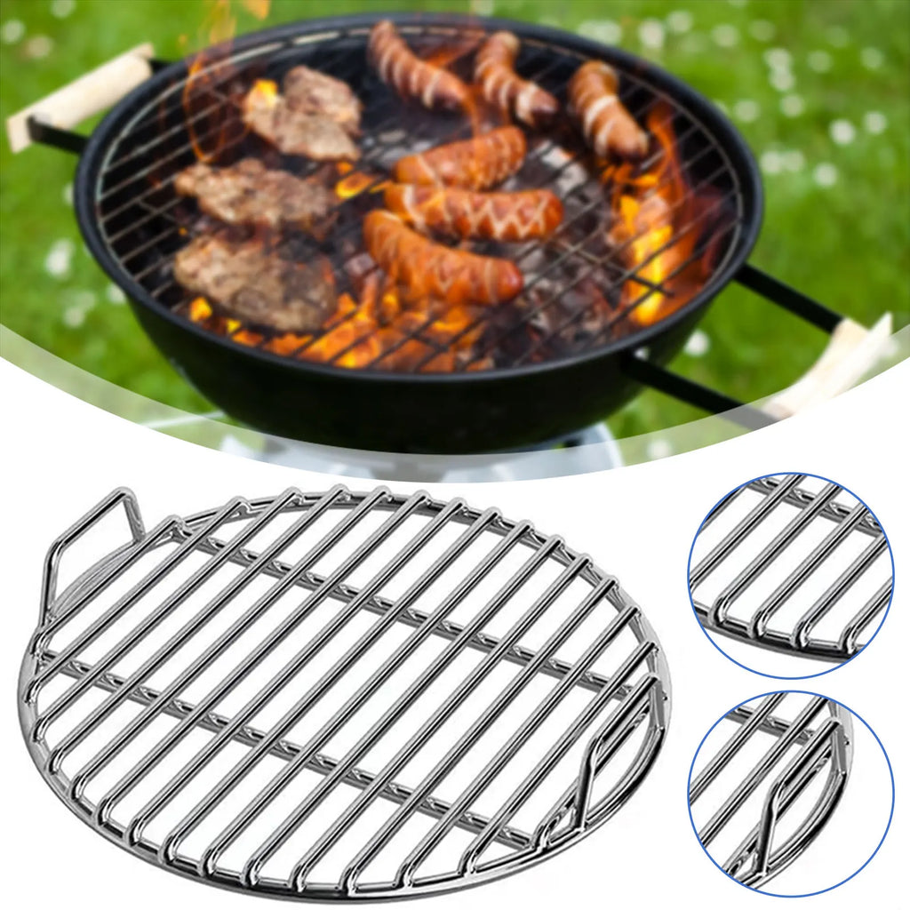 Round 40cm Cast Iron Grills Grate Versatile Round BBQ Grills Mesh For Family Gathering Cooking