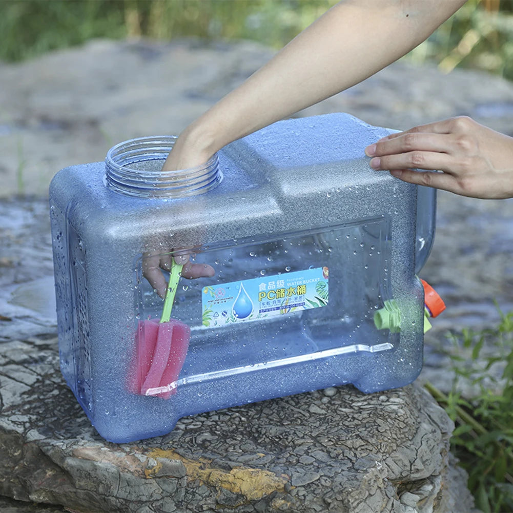 22L/20L/18L Large Capacity Water Container Water Canister Drinking Water Storage Bucket With Handle for Camping Travel Drinking