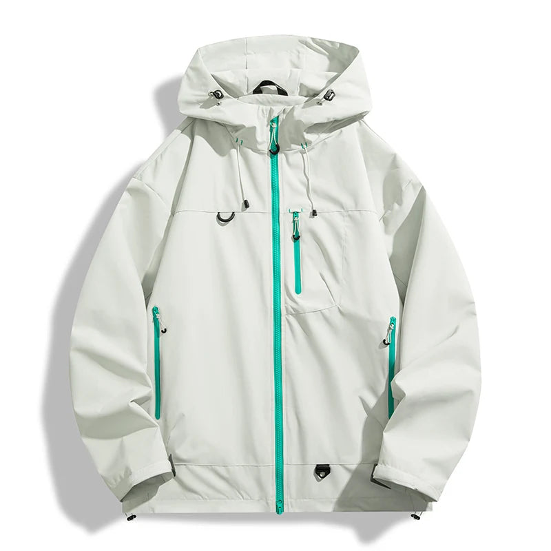🧥 JNLN Unisex Waterproof Windbreaker – Single‑Layer Outdoor Jacket
