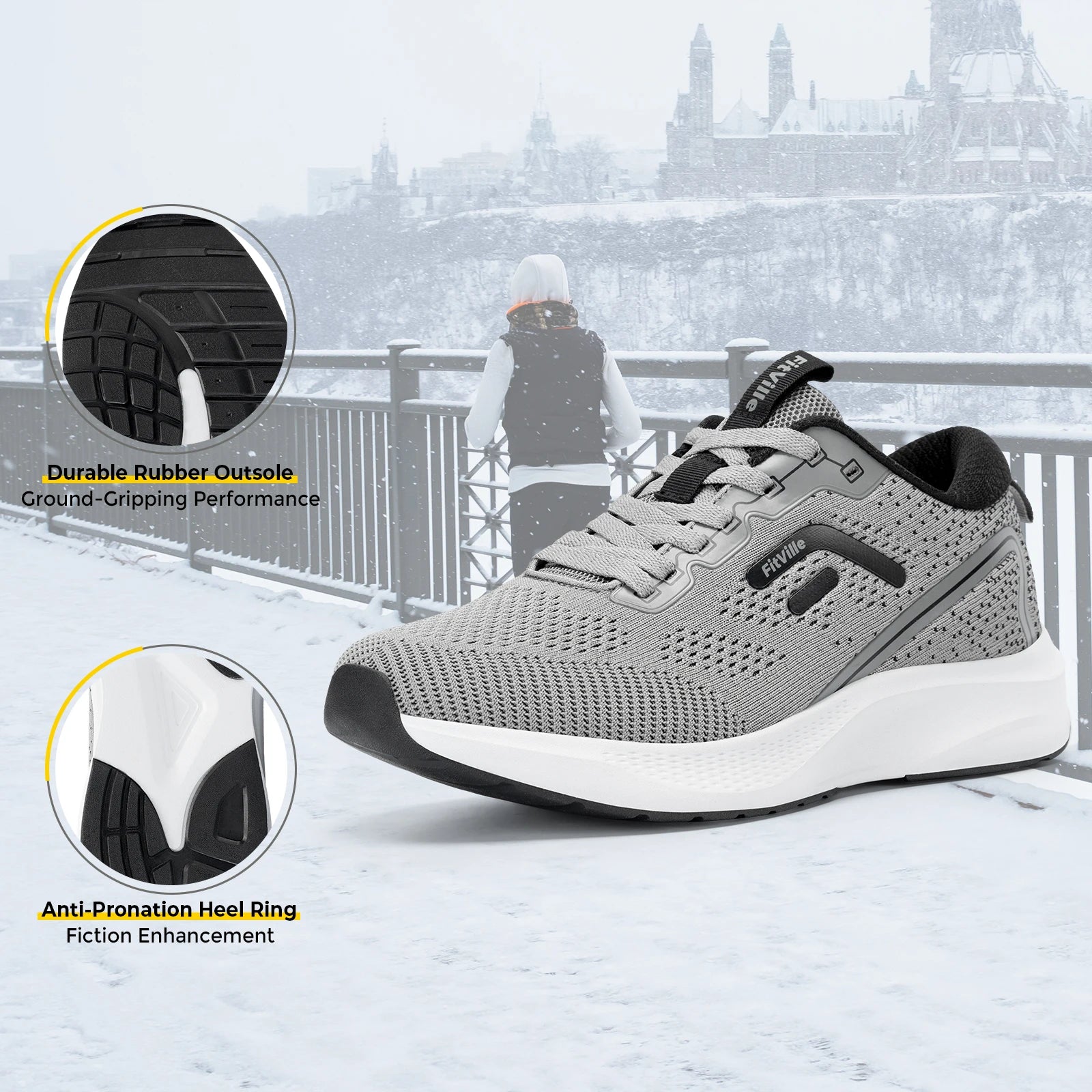 👟 FitVille Men’s Sport Running Shoes