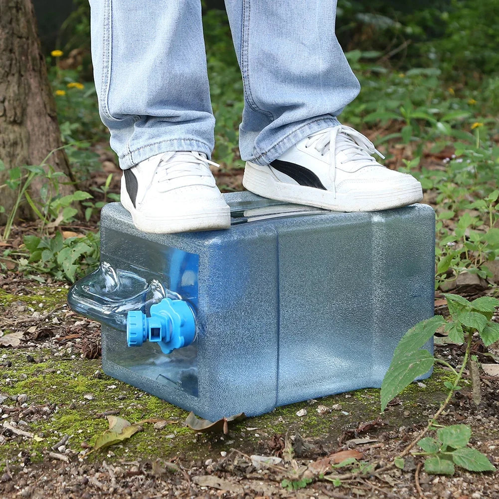 6/8/13/18L Water Container Portable Water Tank Container with Faucet No Leakage Large Capacity for Camping Cooking Water Storage