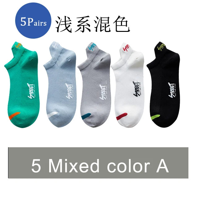 🧦 5/10 Pairs | Unisex Summer Mesh Ankle Socks