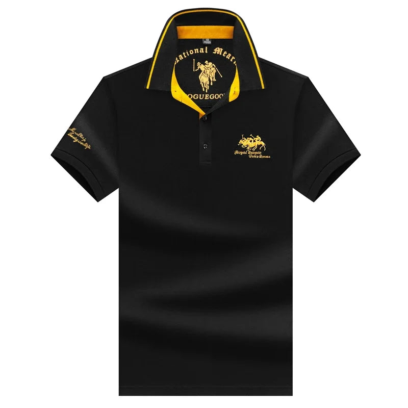 🎩 Men’s Embroidered Short‑Sleeve Polo Shirt