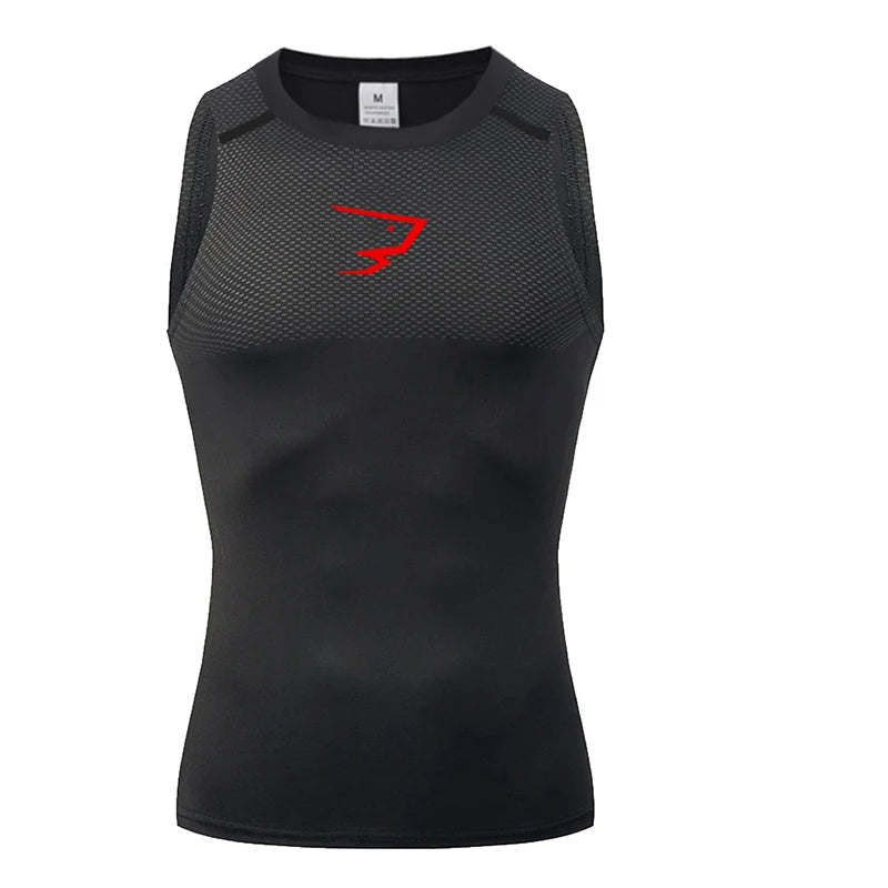 🚴 Reflective White Sleeveless Cycling Base Layer Vest