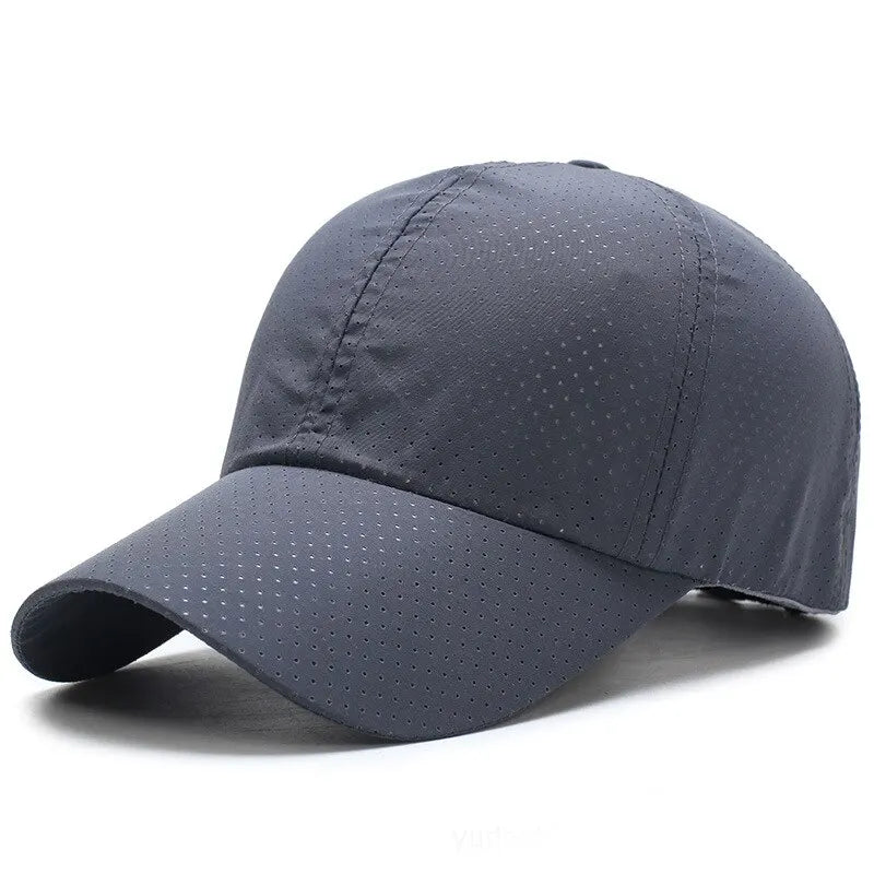 🧢 Solid Colour Mesh Baseball Cap – Korean Style Sunscreen Hat