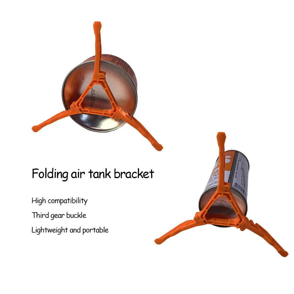 Fuel Can Stabilizer for Camping Stoves Mini Foldable Camping Hiking Cooking Gas Tank Stove Stand Cartridge Canister Tripod
