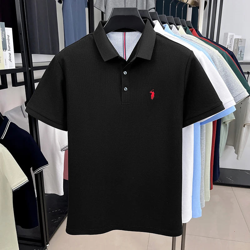 🐎 100% Pure Cotton Pony‑Embroidered Men’s Polo Shirt