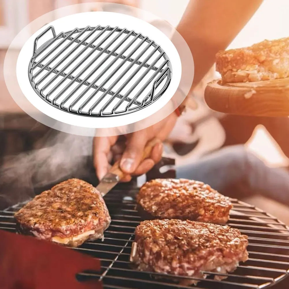 Round 40cm Cast Iron Grills Grate Versatile Round BBQ Grills Mesh For Family Gathering Cooking