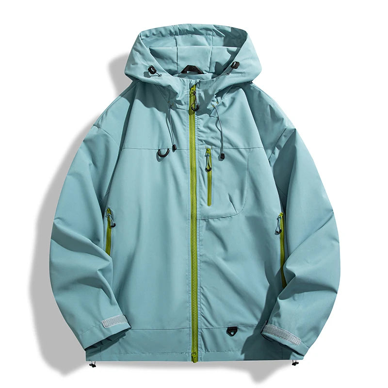 🧥 JNLN Unisex Waterproof Windbreaker – Single‑Layer Outdoor Jacket