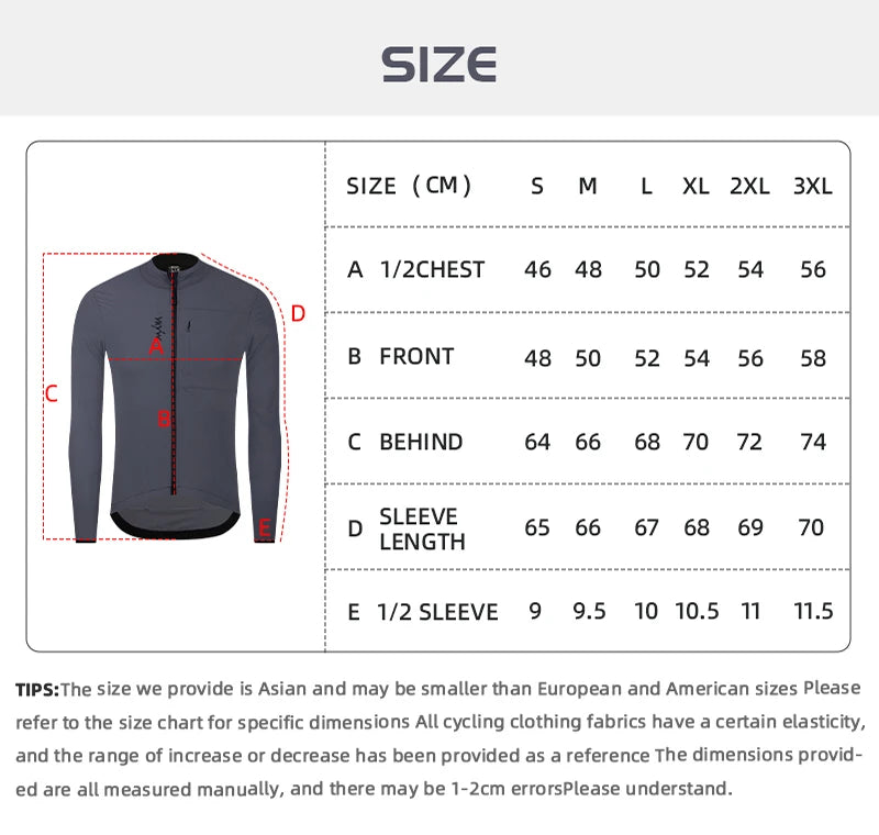 🚴 YKYW Thermal Fleece Cycling Jacket – Waterproof Windproof