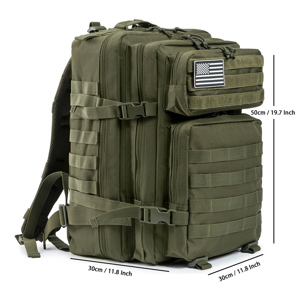 🎒 45L Tactical Backpack | 3‑Day Assault Rucksack