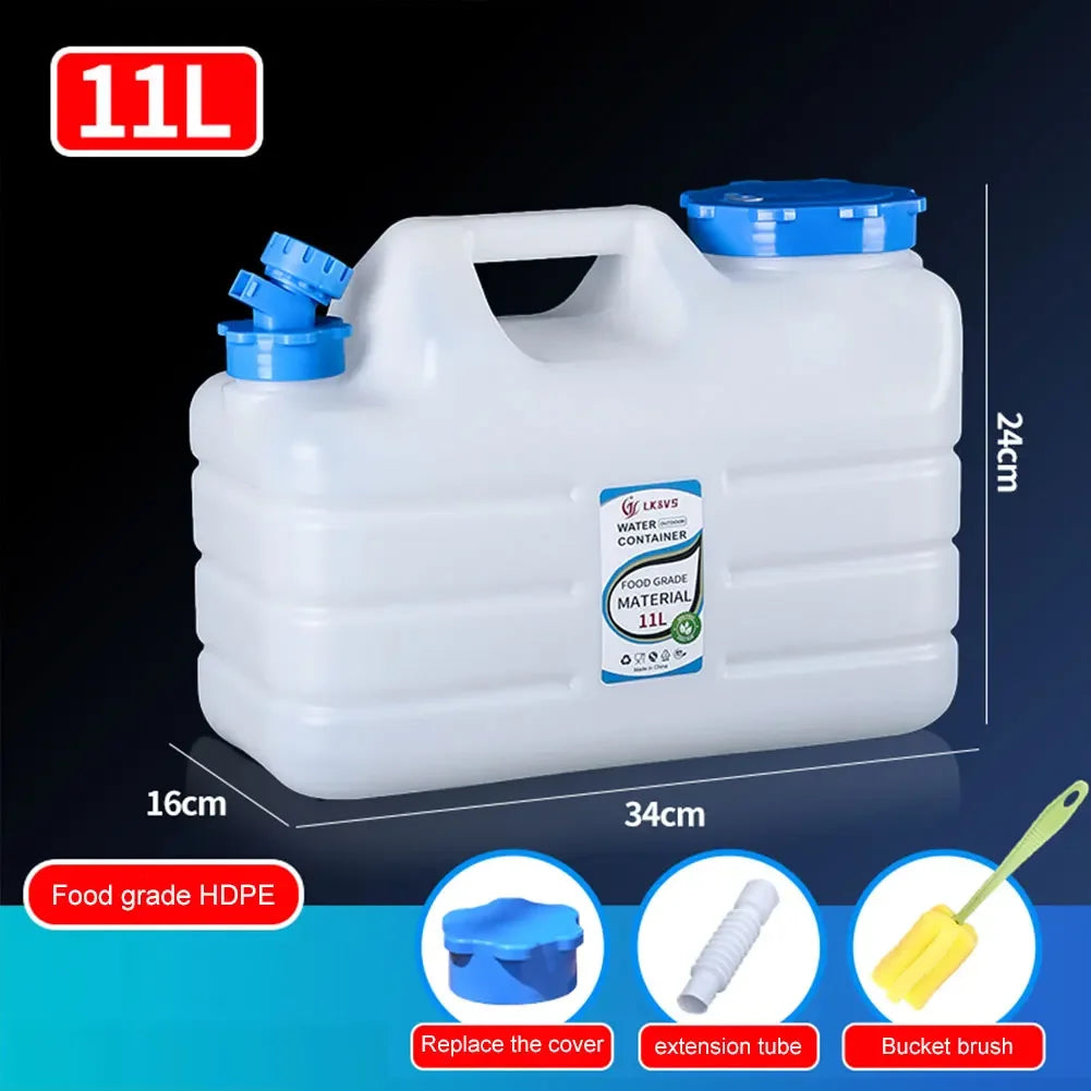 11/12L Water Storage Container with Faucet Portable Water Tank Large Capacity Drinking Water Bucket for Vehicle Car Camping