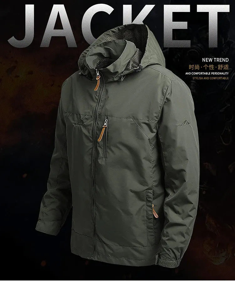 Men’s Spring/Autumn Outdoor Tactical Windbreaker Jacket