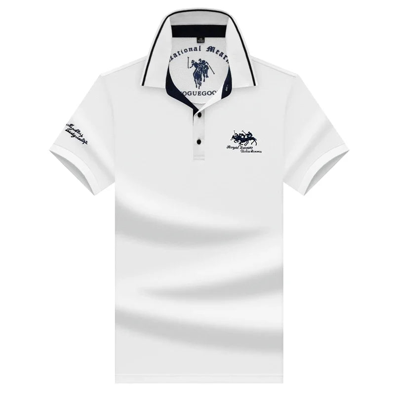 🎩 Men’s Embroidered Short‑Sleeve Polo Shirt