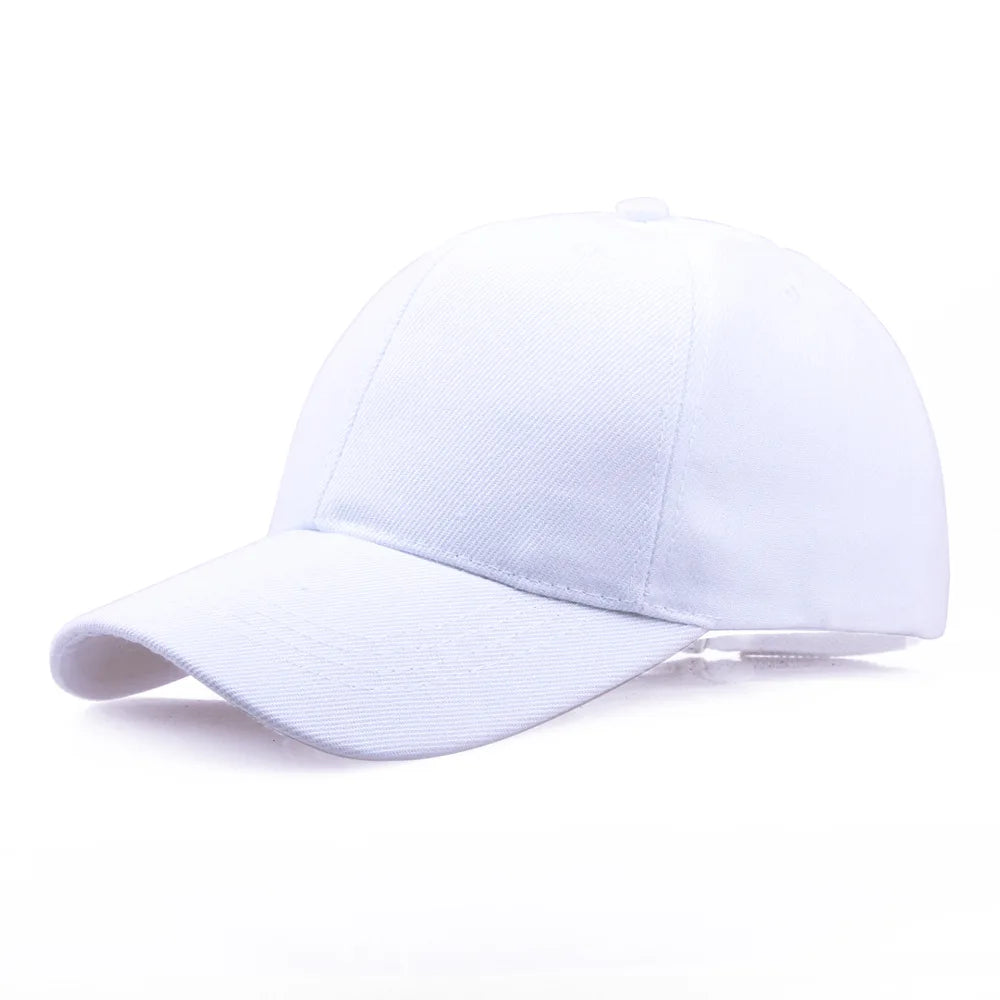 🧢 Solid Black Baseball Cap – Snapback / Fitted / Dad Hat